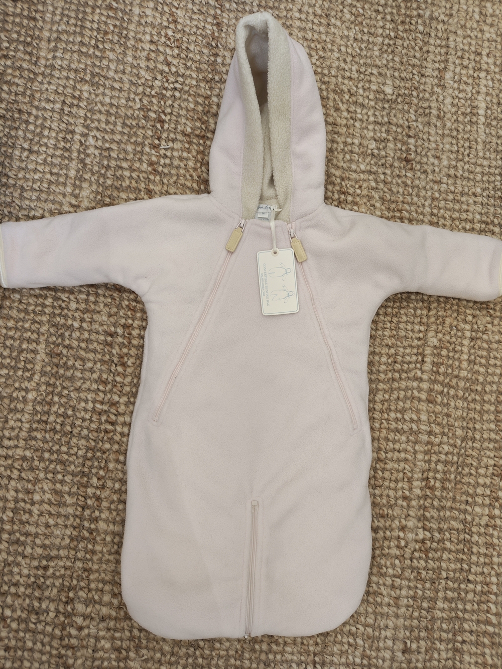 Ralph Lauren Light Pink Hooded Baby Bunting